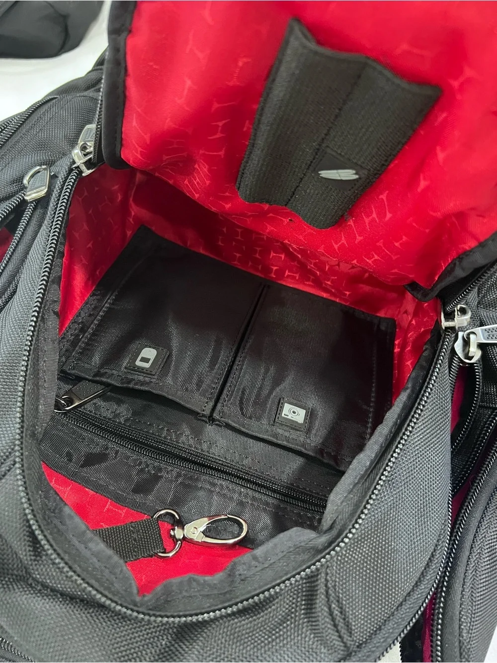 Black Travel & Tech Backpack for Men